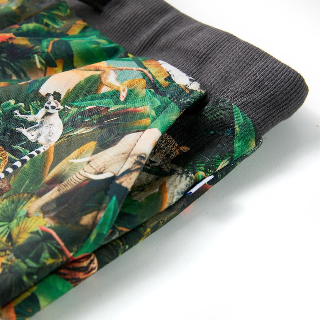 Calções de criança com cordão azul-petróleo 140