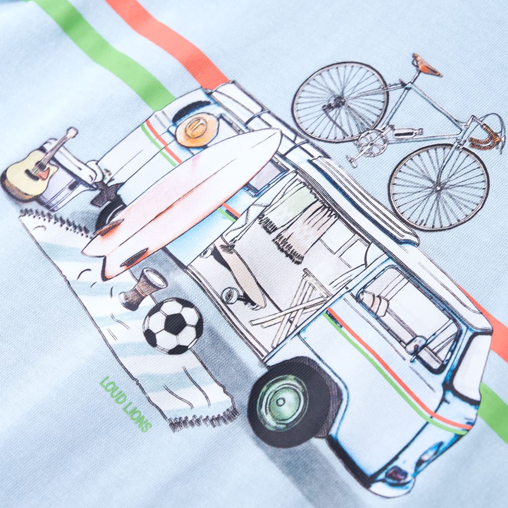 T-shirt para criança azul 140