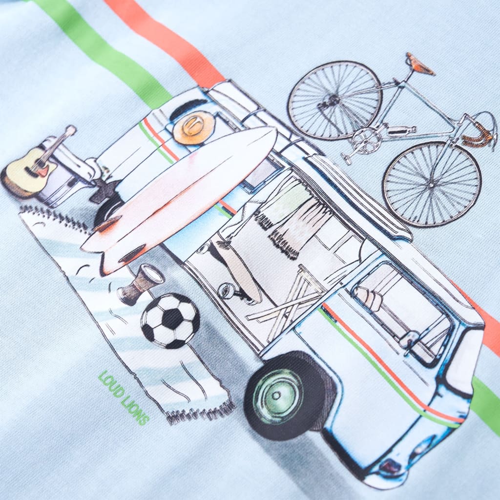 T-shirt para criança azul 140