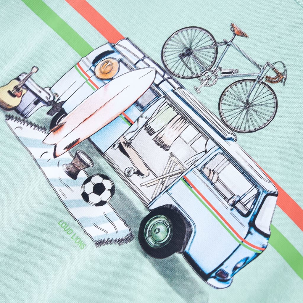 T-shirt para criança azul 140