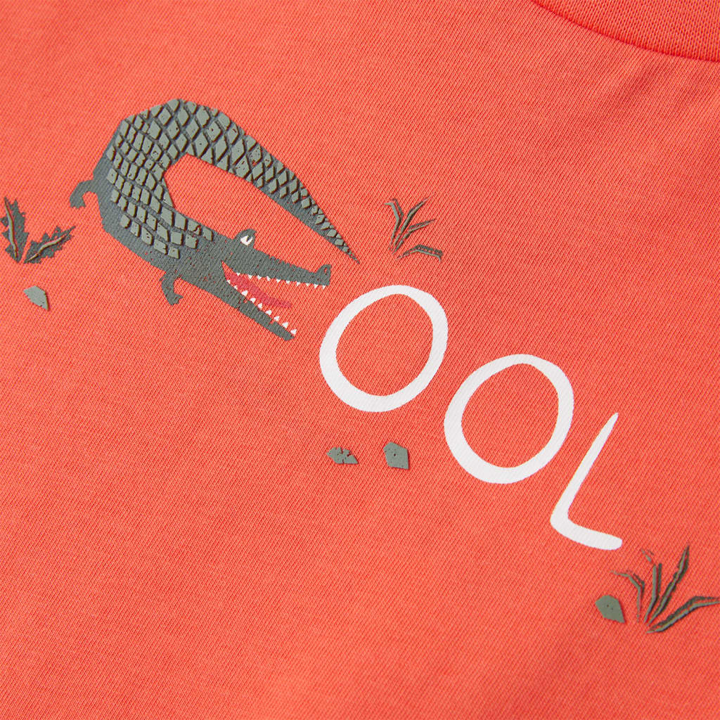 T-shirt manga curta para criança verde-claro 116