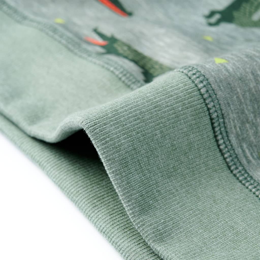 Sweatshirt para criança cor caqui-claro mesclado 128