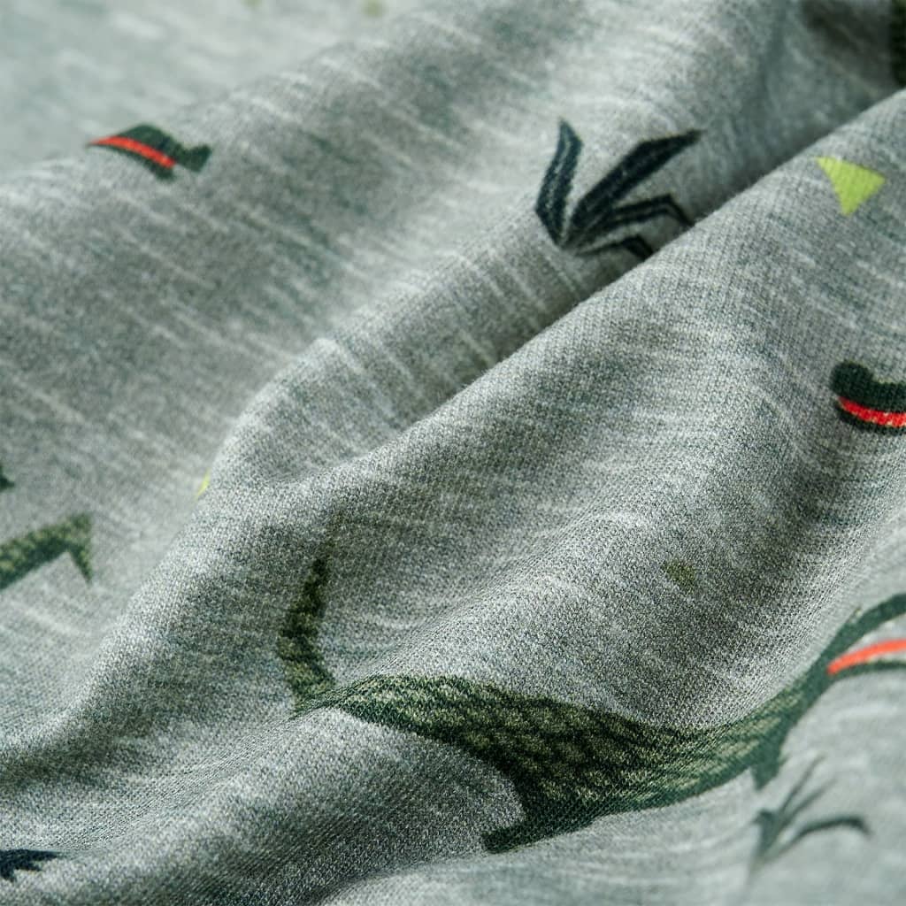 Sweatshirt para criança cor caqui-claro mesclado 128