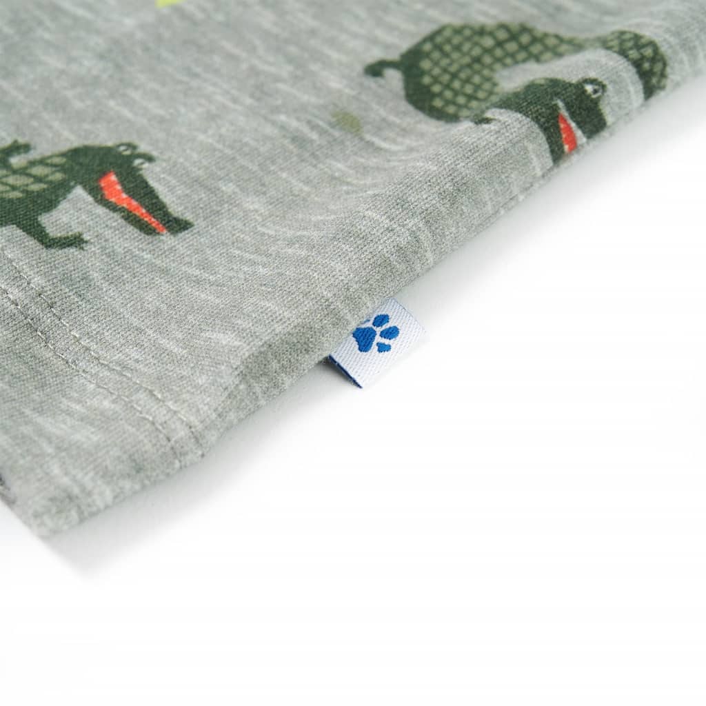 Camisa para criança cor caqui-claro mesclado 116