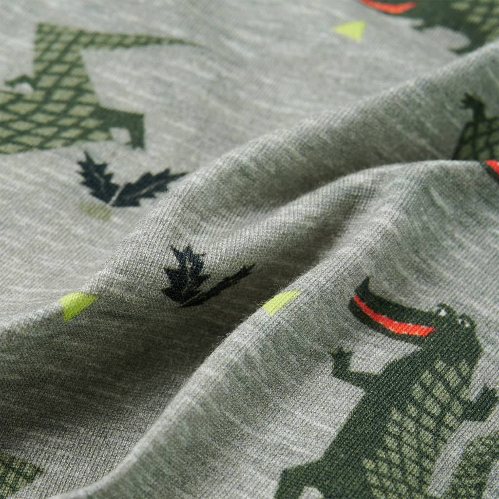 Camisa para criança cor caqui-claro mesclado 116