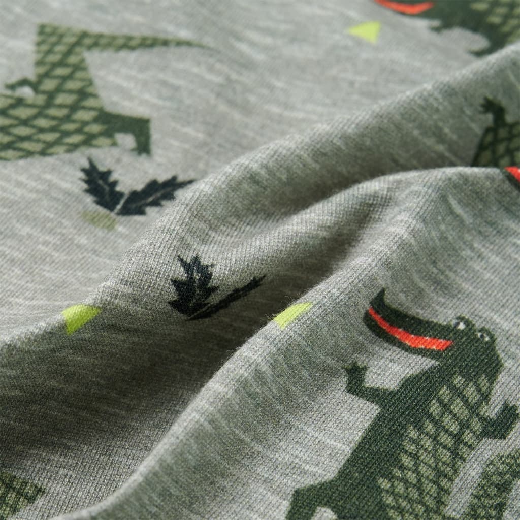 Camisa para criança cor caqui-claro mesclado 116