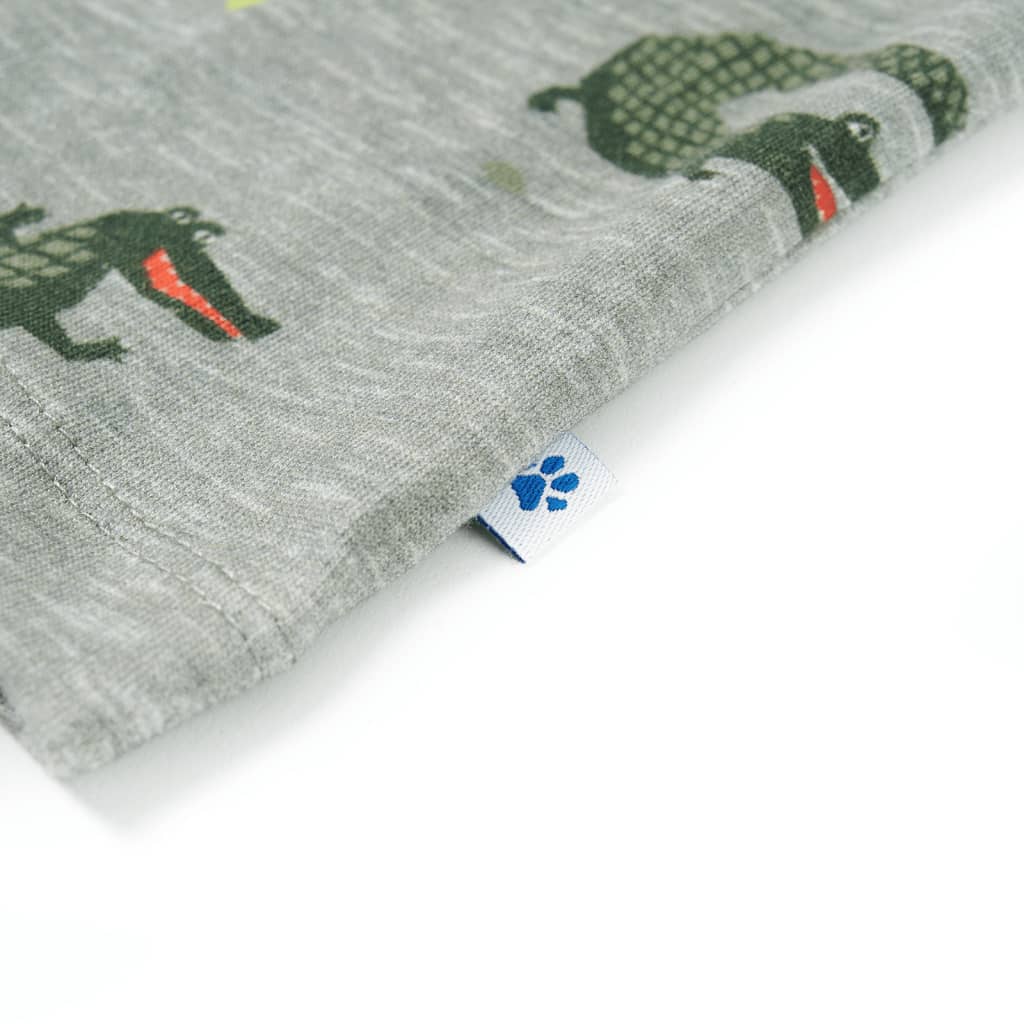 Camisa para criança cor caqui-claro mesclado 116