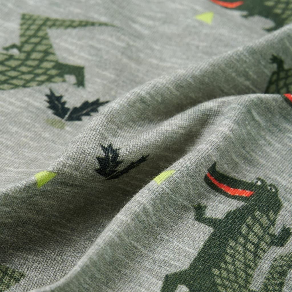 Camisa para criança cor caqui-claro mesclado 116