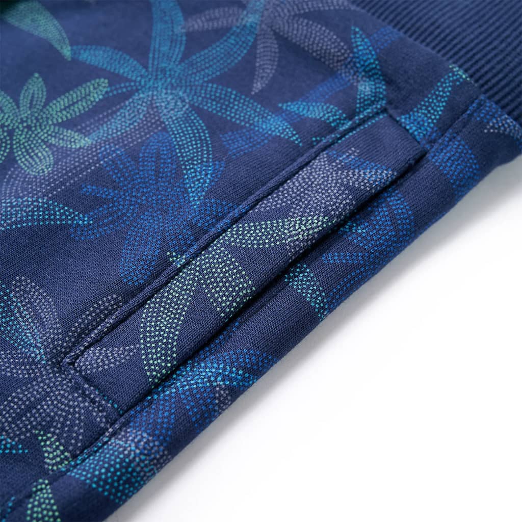 Calções de criança com cordão azul-escuro 116