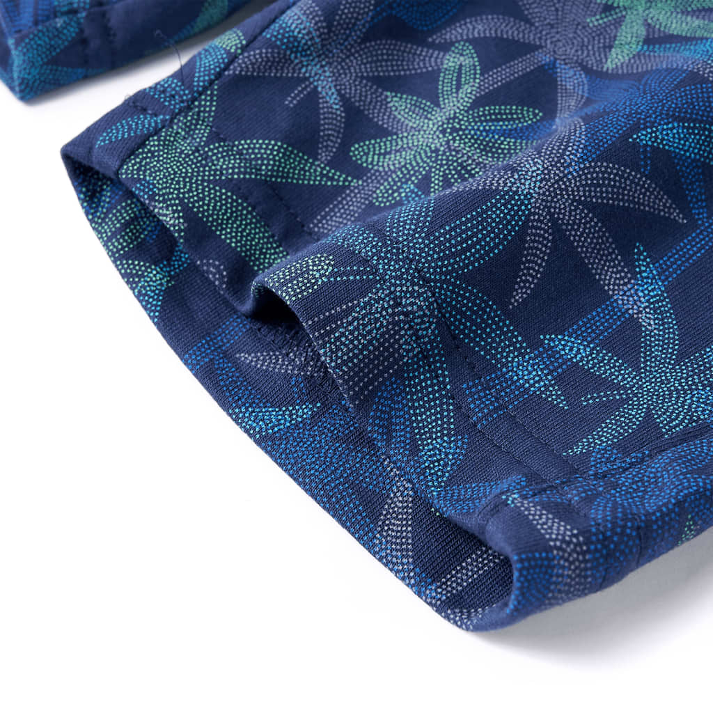 Calções de criança com cordão azul-escuro 116