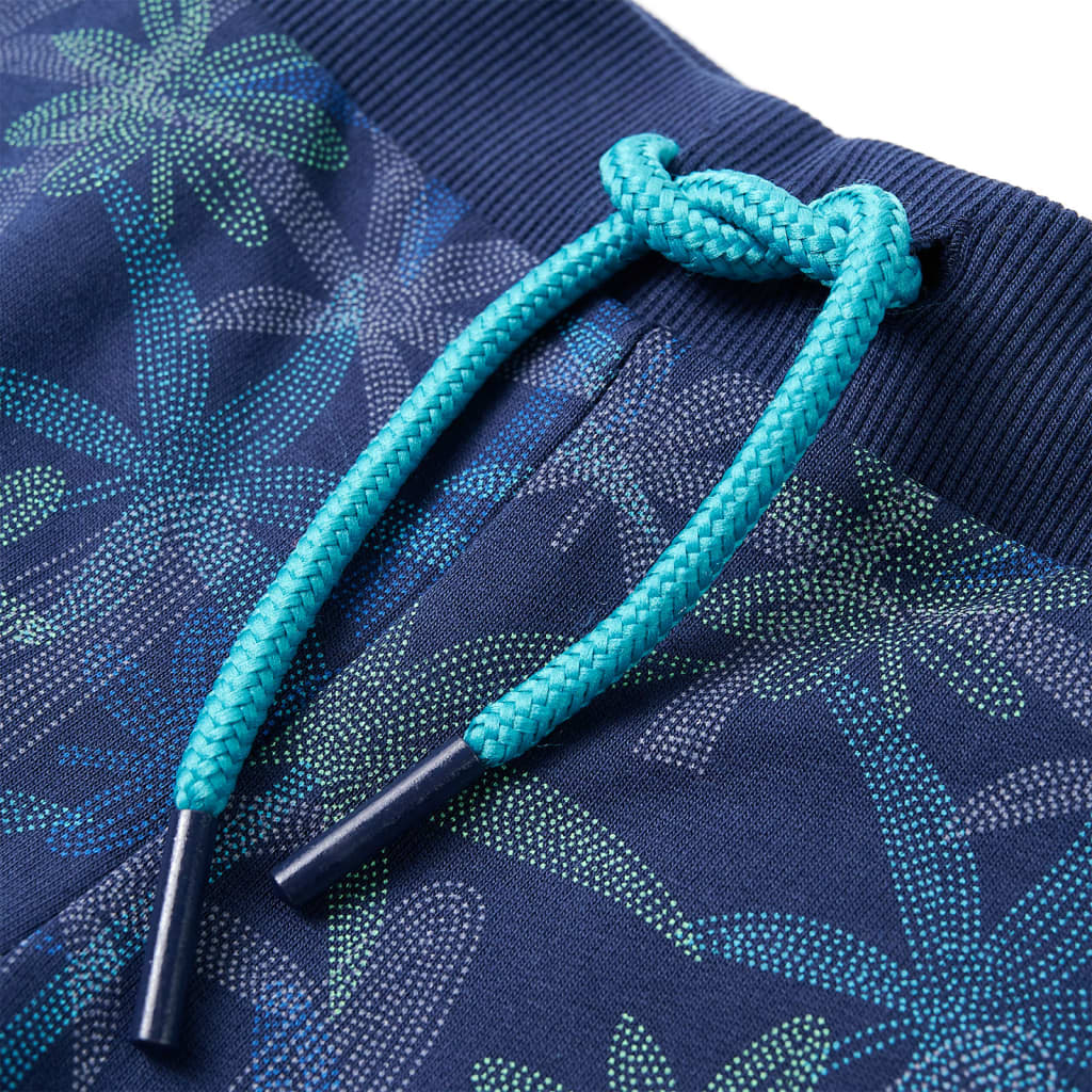 Calções de criança com cordão azul-escuro 116