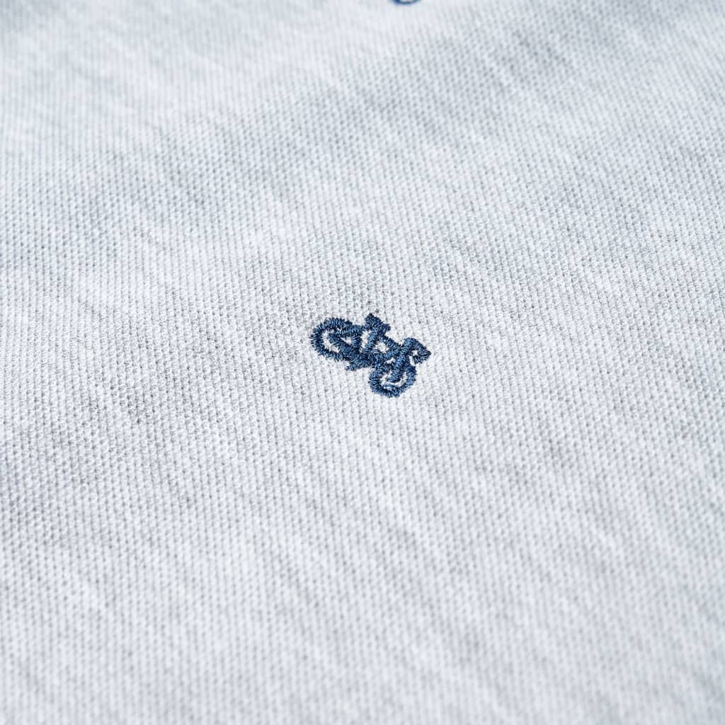 Polo para criança cinzento mesclado 140