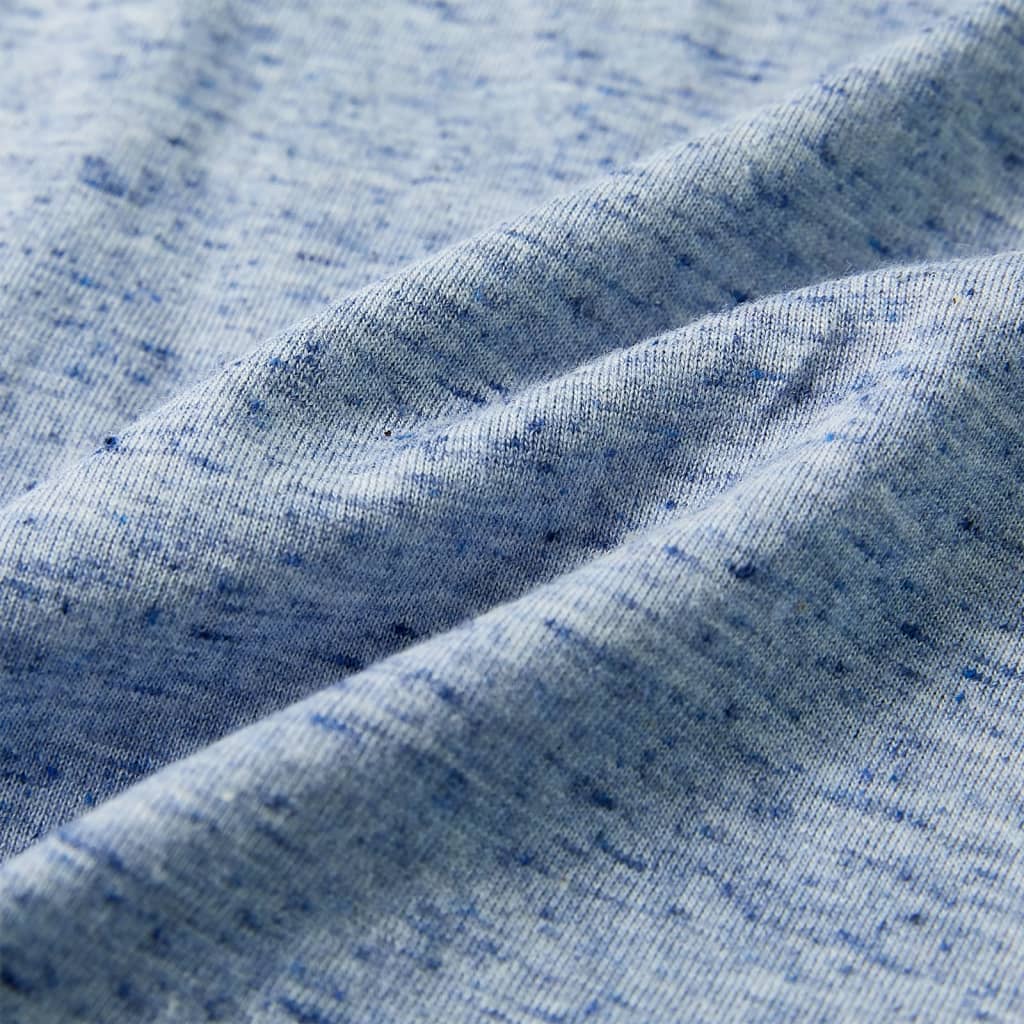 T-shirt de manga curta para criança ciano 140