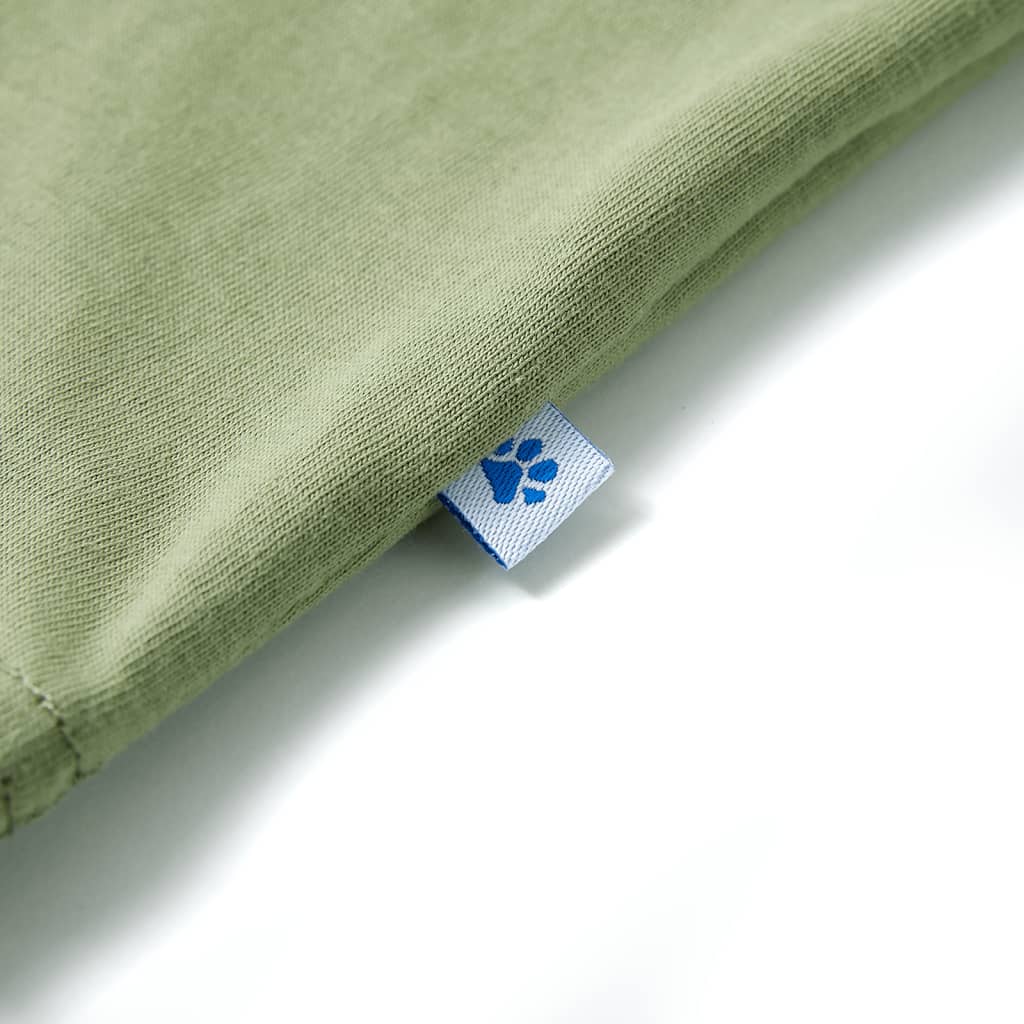 T-shirt de manga curta para criança ciano 140