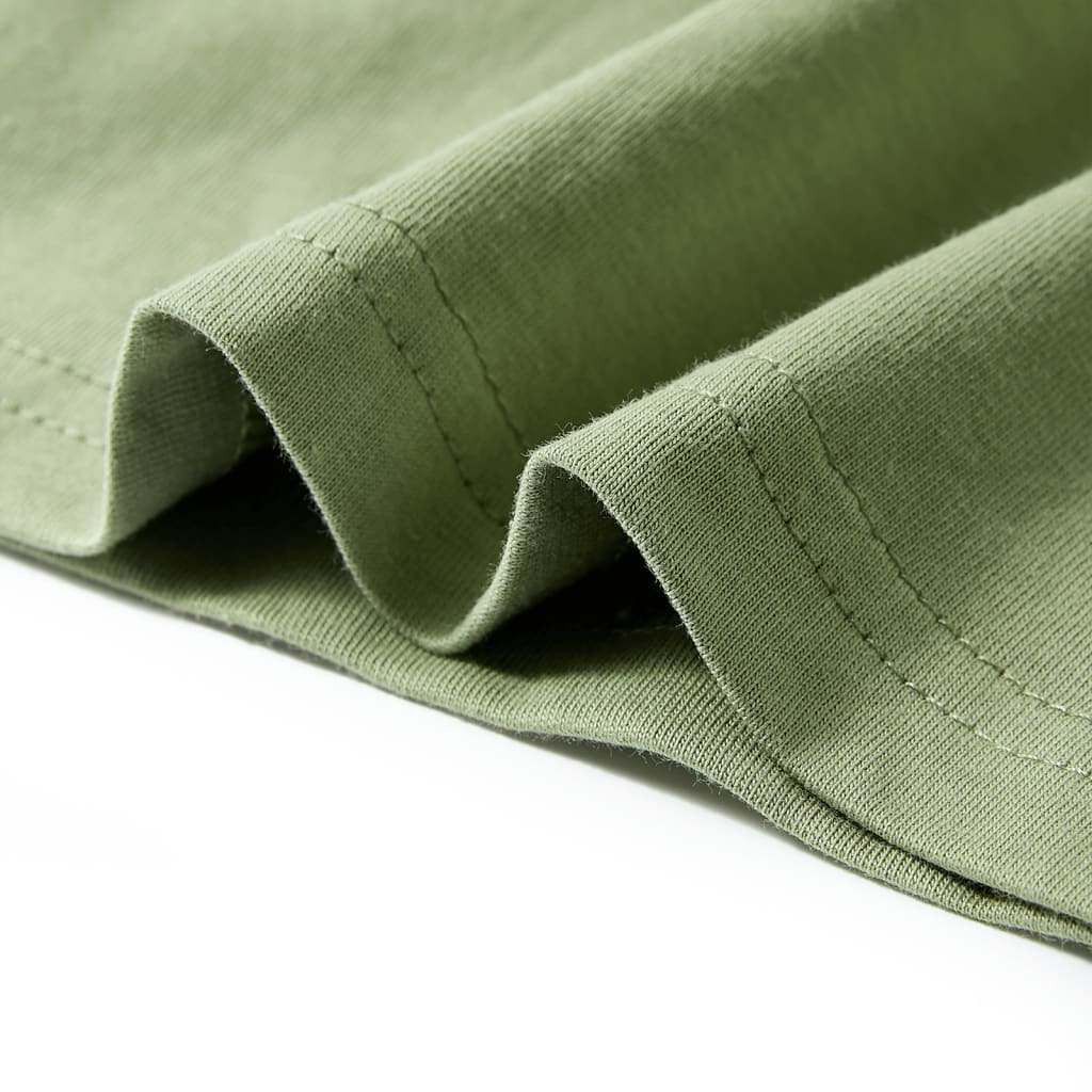 T-shirt de manga curta para criança ciano 140