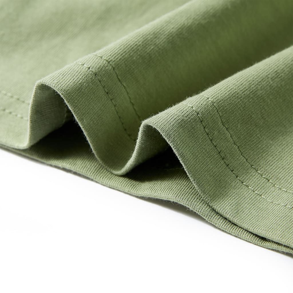 T-shirt de manga curta para criança ciano 140