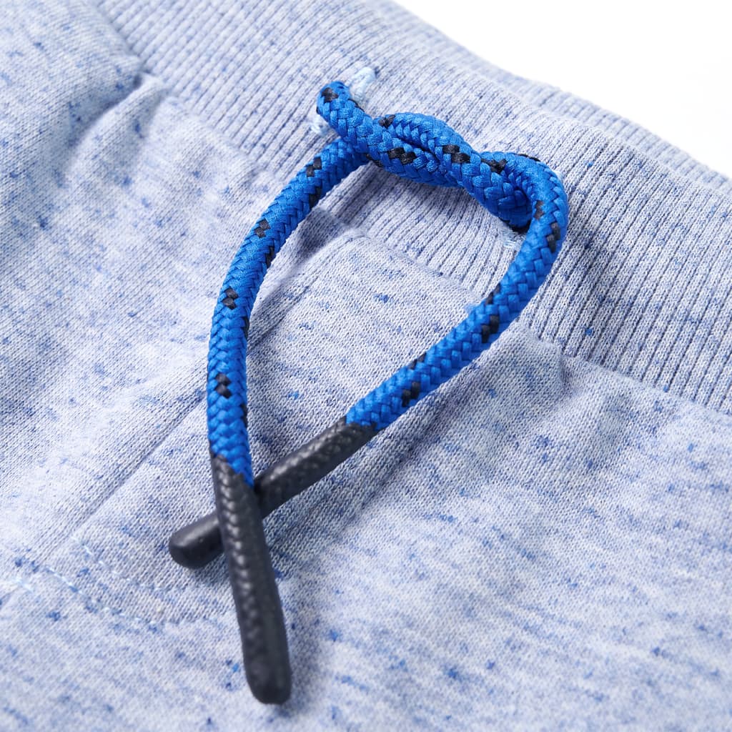 Calções de criança com cordão azul-água 128