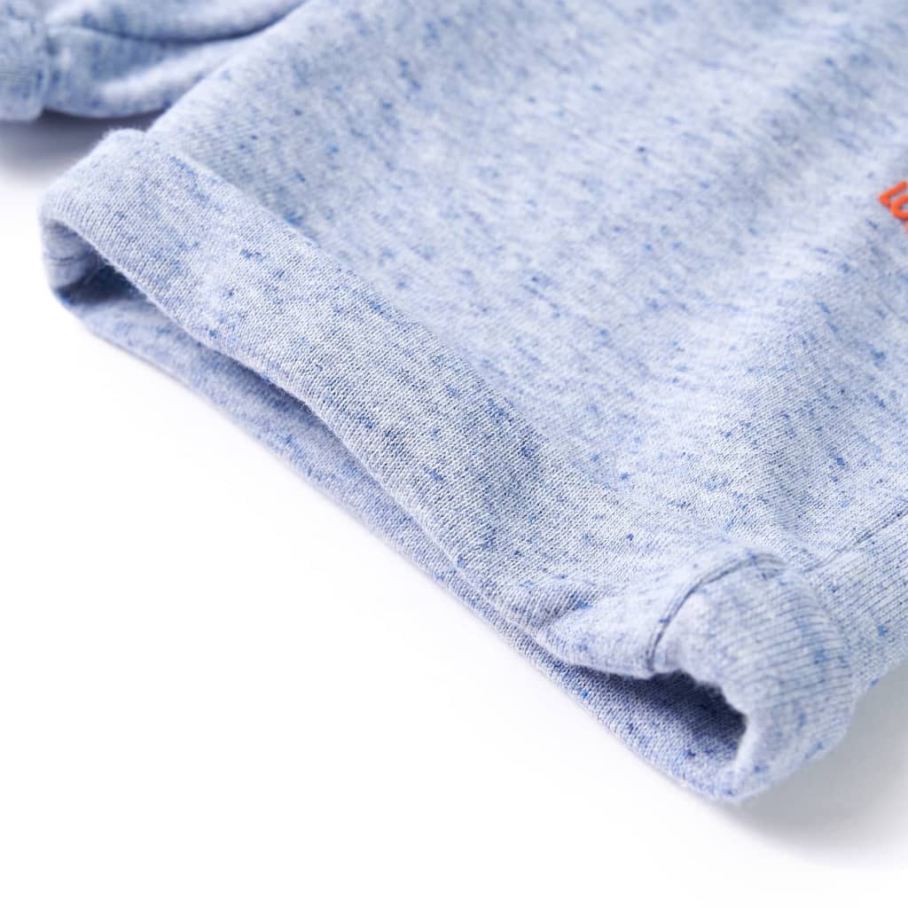 Calções de criança com cordão azul-água 128