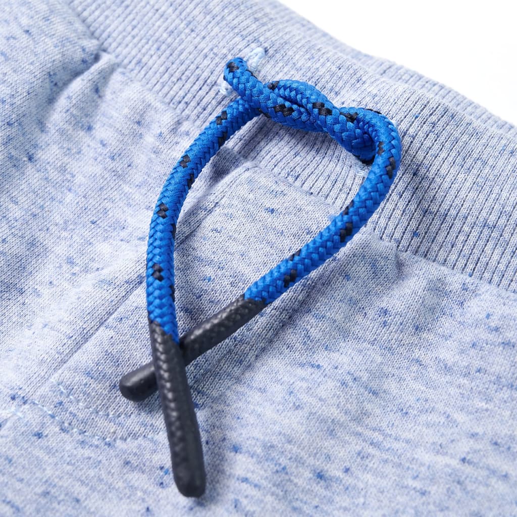 Calções de criança com cordão azul-água 128