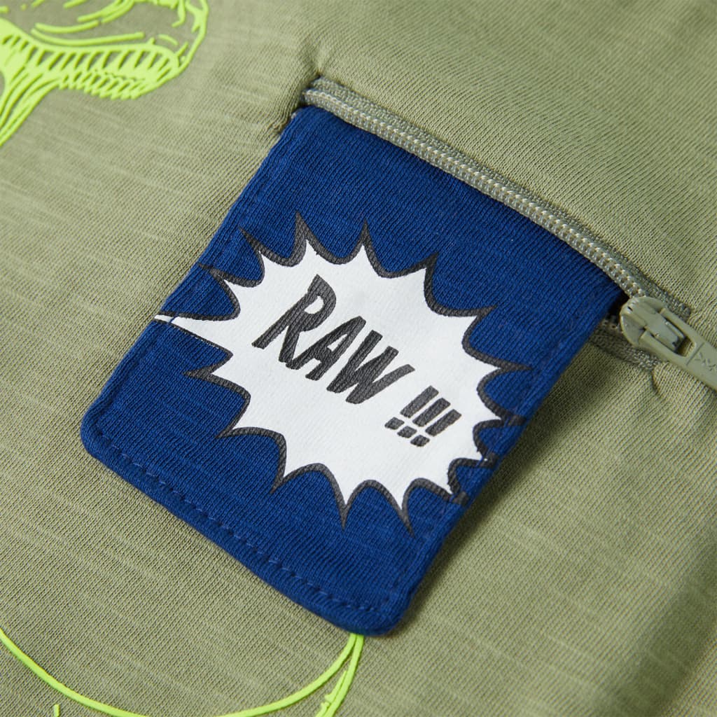 T-shirt de manga curta para criança azul-escuro 116