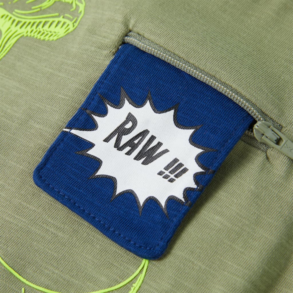 T-shirt de manga curta para criança azul-escuro 116