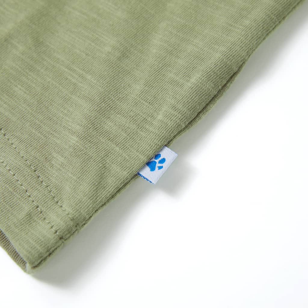 T-shirt de manga curta para criança azul-escuro 116