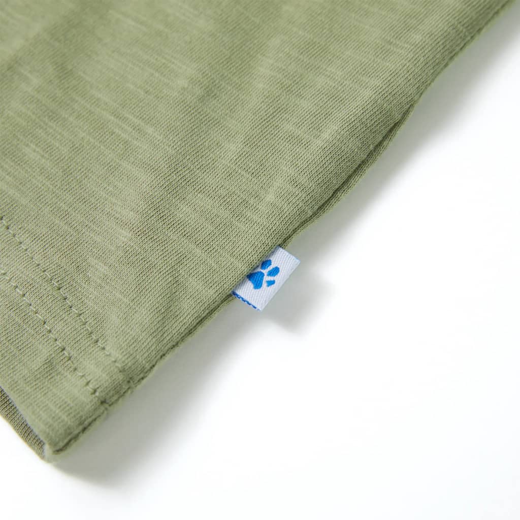 T-shirt de manga curta para criança azul-escuro 116