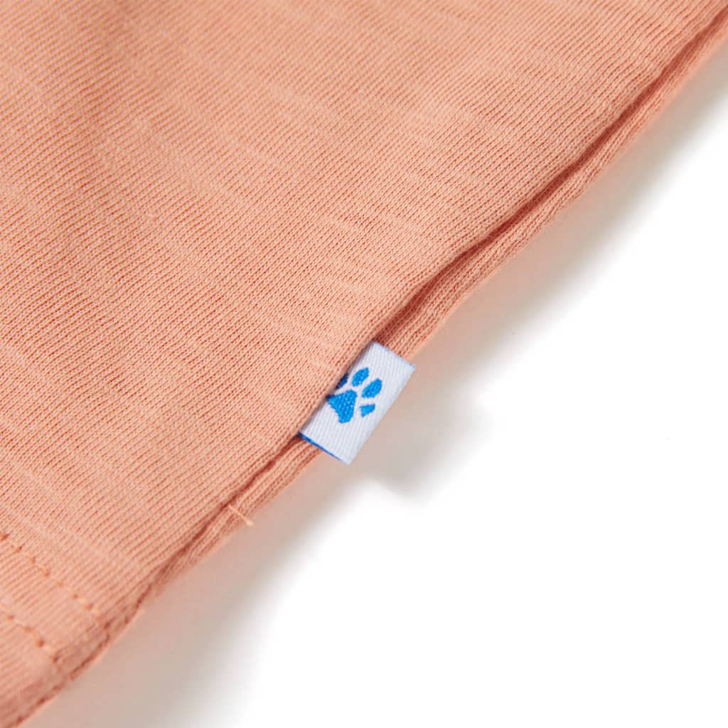 T-shirt de manga curta para criança azul-escuro 116