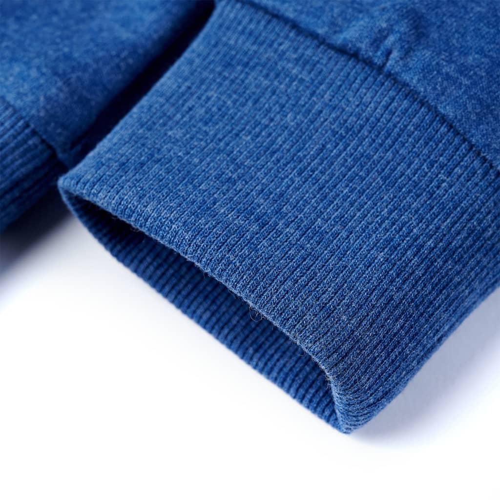 Sweatshirt para criança azul-escuro mesclado 140