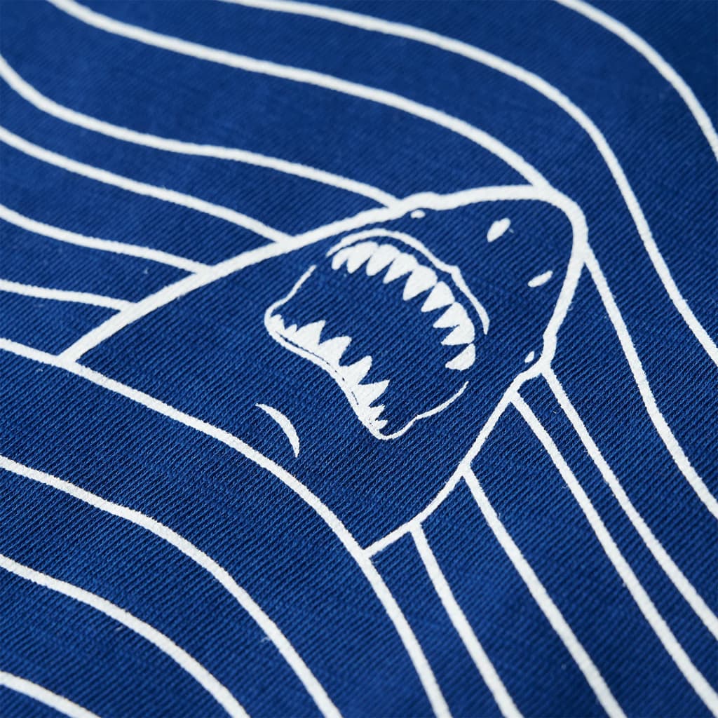 T-shirt para criança azul-escuro 140