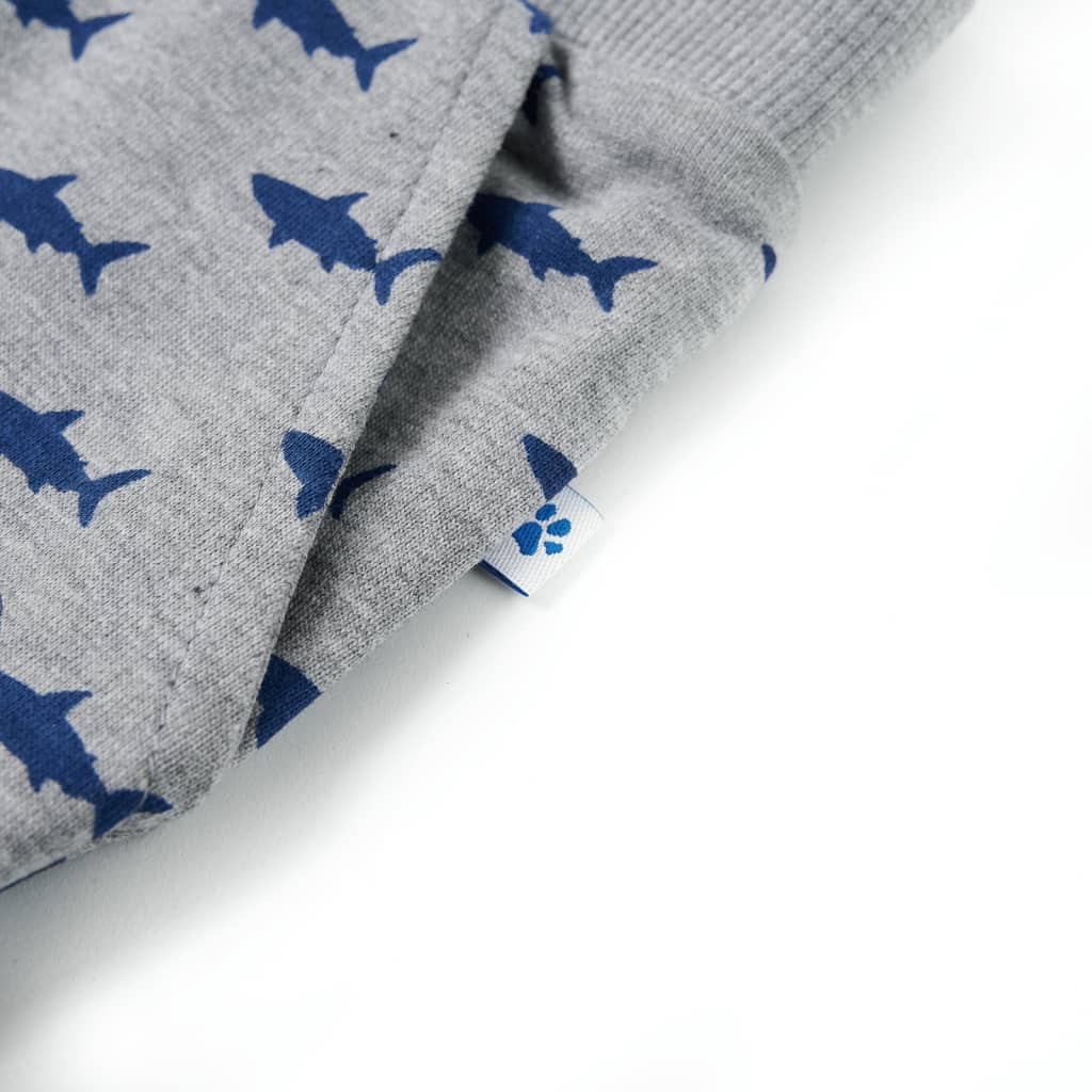 Calções de criança com cordão cinza-claro mesclado 116