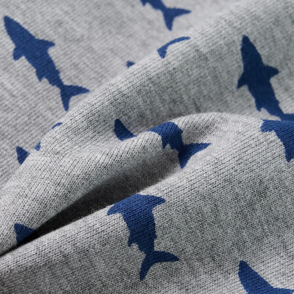 Calções de criança com cordão cinza-claro mesclado 116