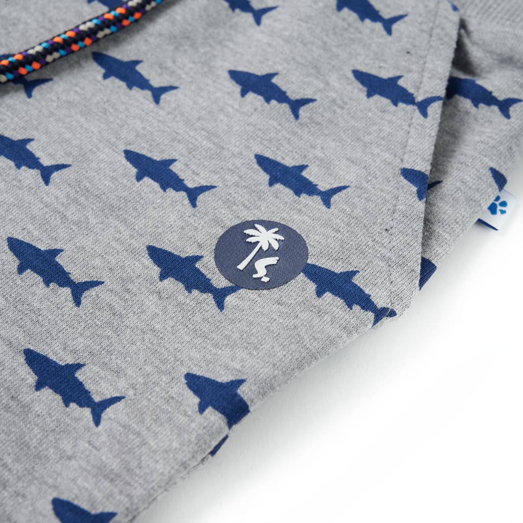 Calções de criança com cordão cinza-claro mesclado 116