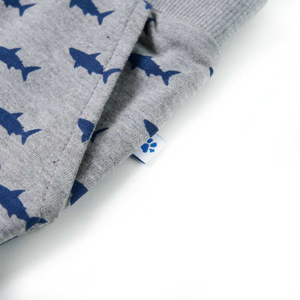 Calções de criança com cordão cinza-claro mesclado 116