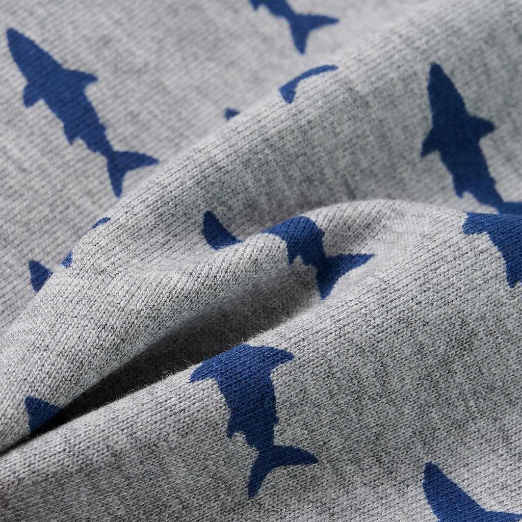 Calções de criança com cordão cinza-claro mesclado 116