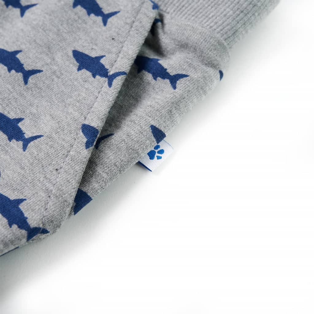 Calções de criança com cordão cinza-claro mesclado 116