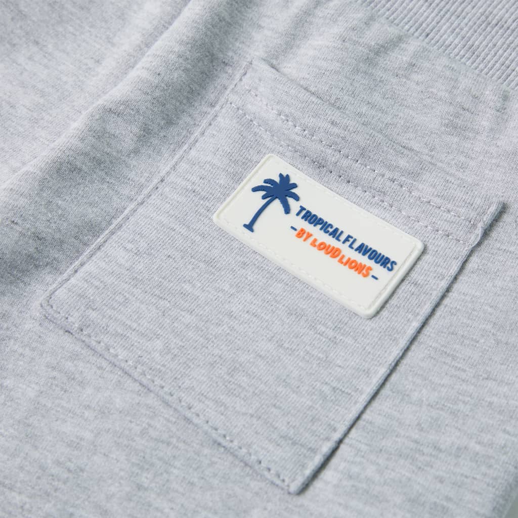 Calções de criança com cordão cinzento 128