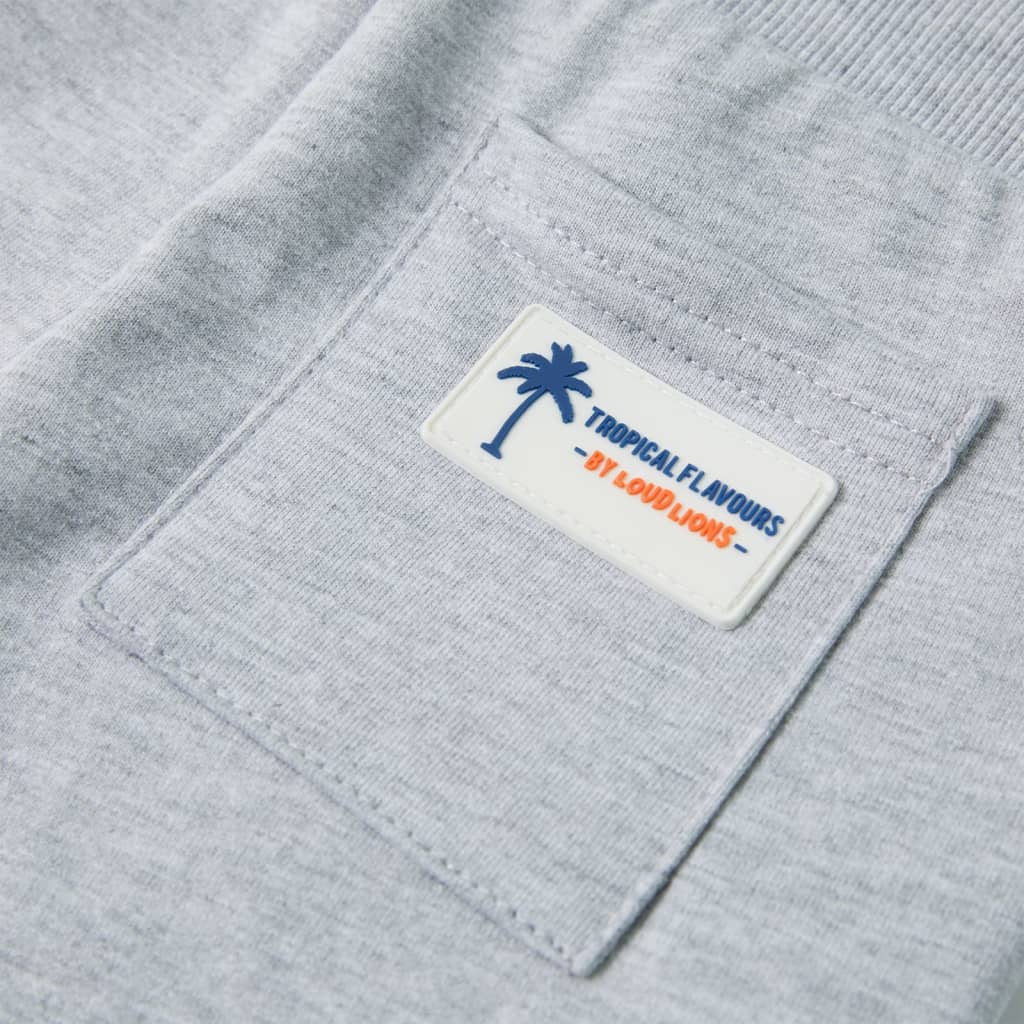 Calções de criança com cordão cinzento 128