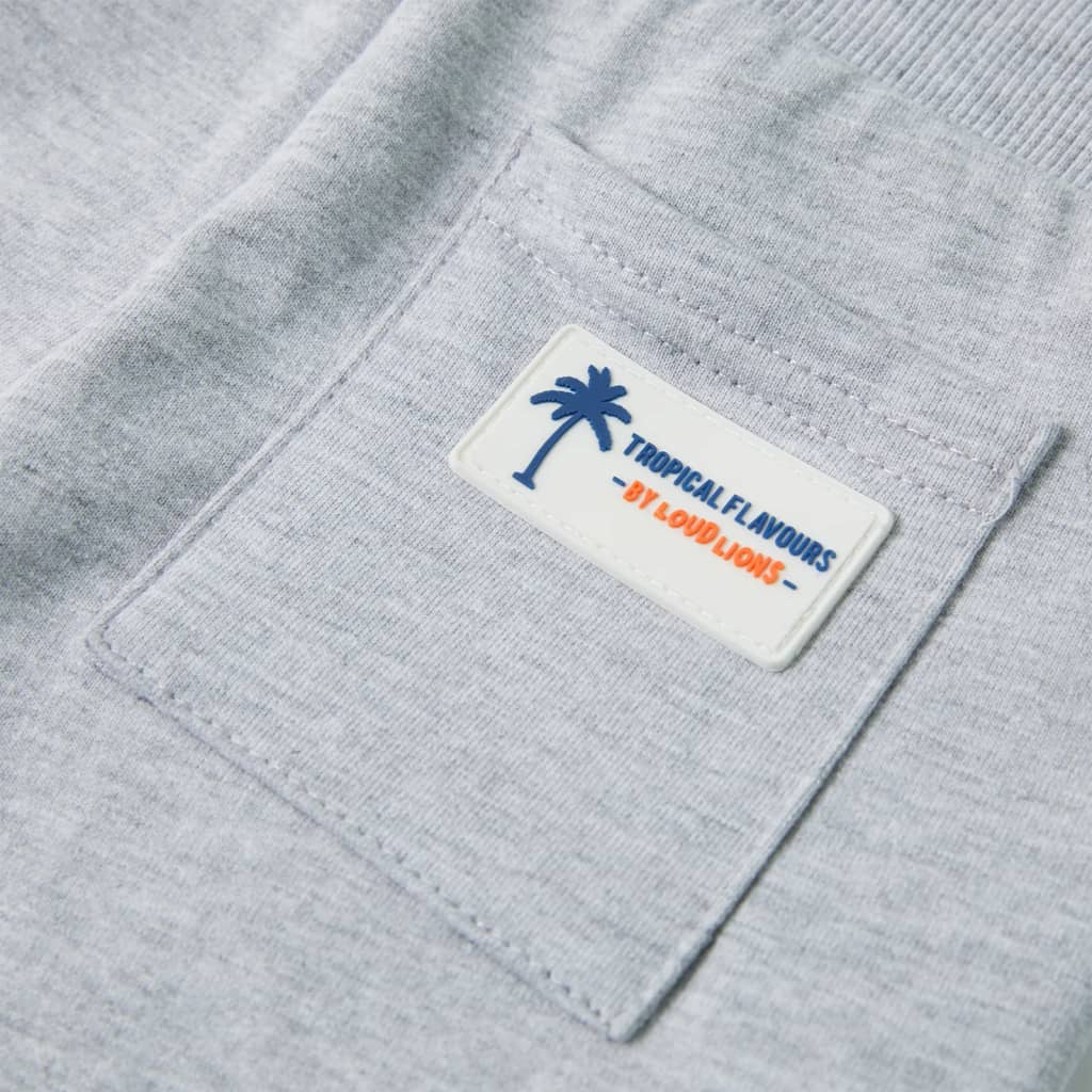 Calções de criança com cordão cinzento 128