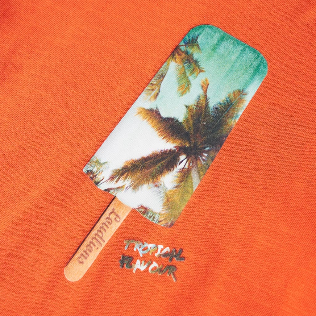 T-shirt de criança amarelo 140