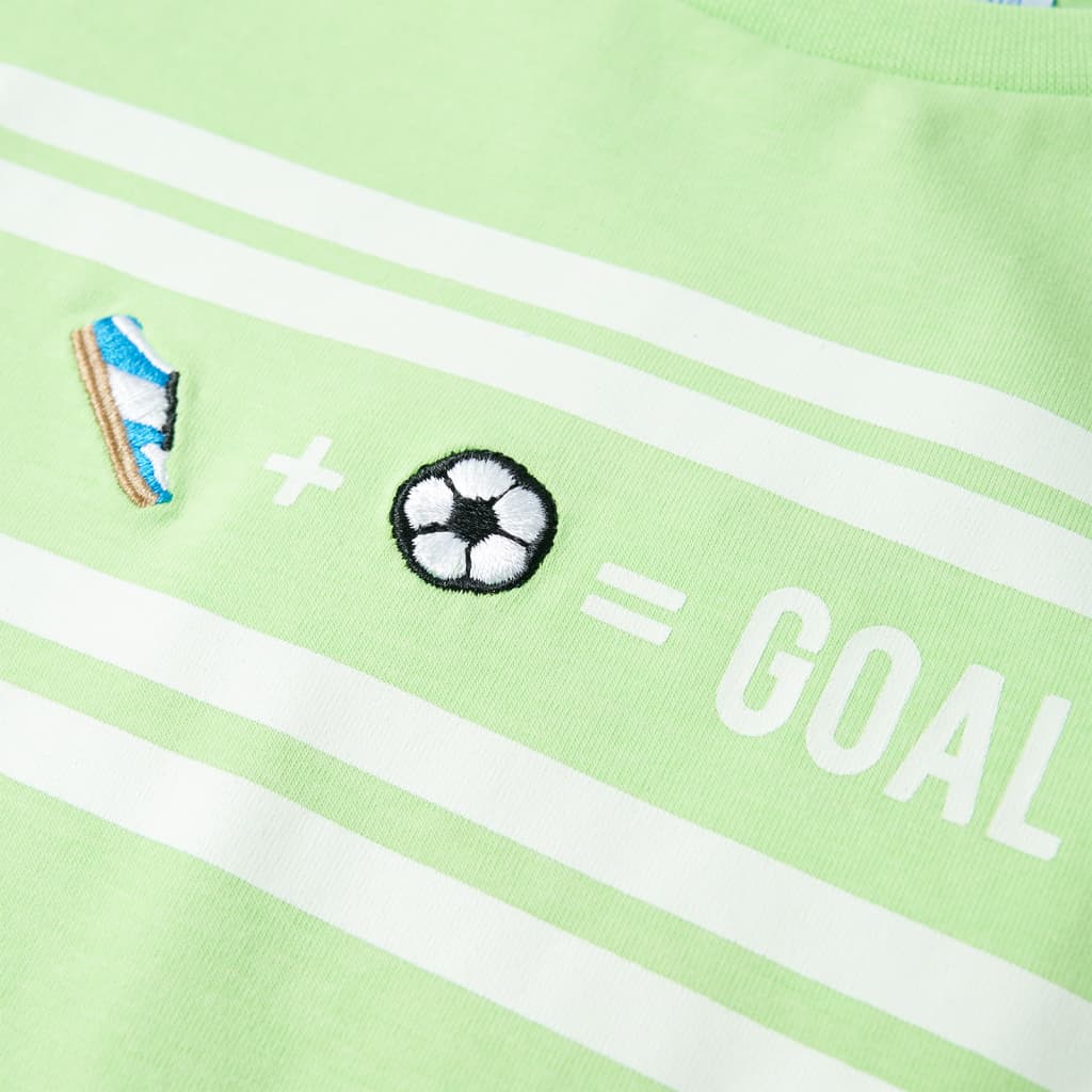 T-shirt para criança verde-néon 104