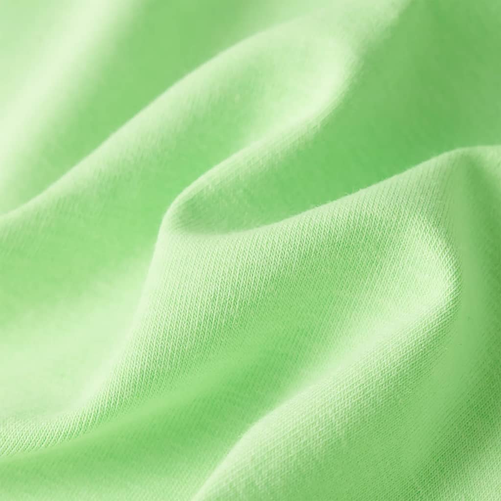 T-shirt para criança verde-néon 104