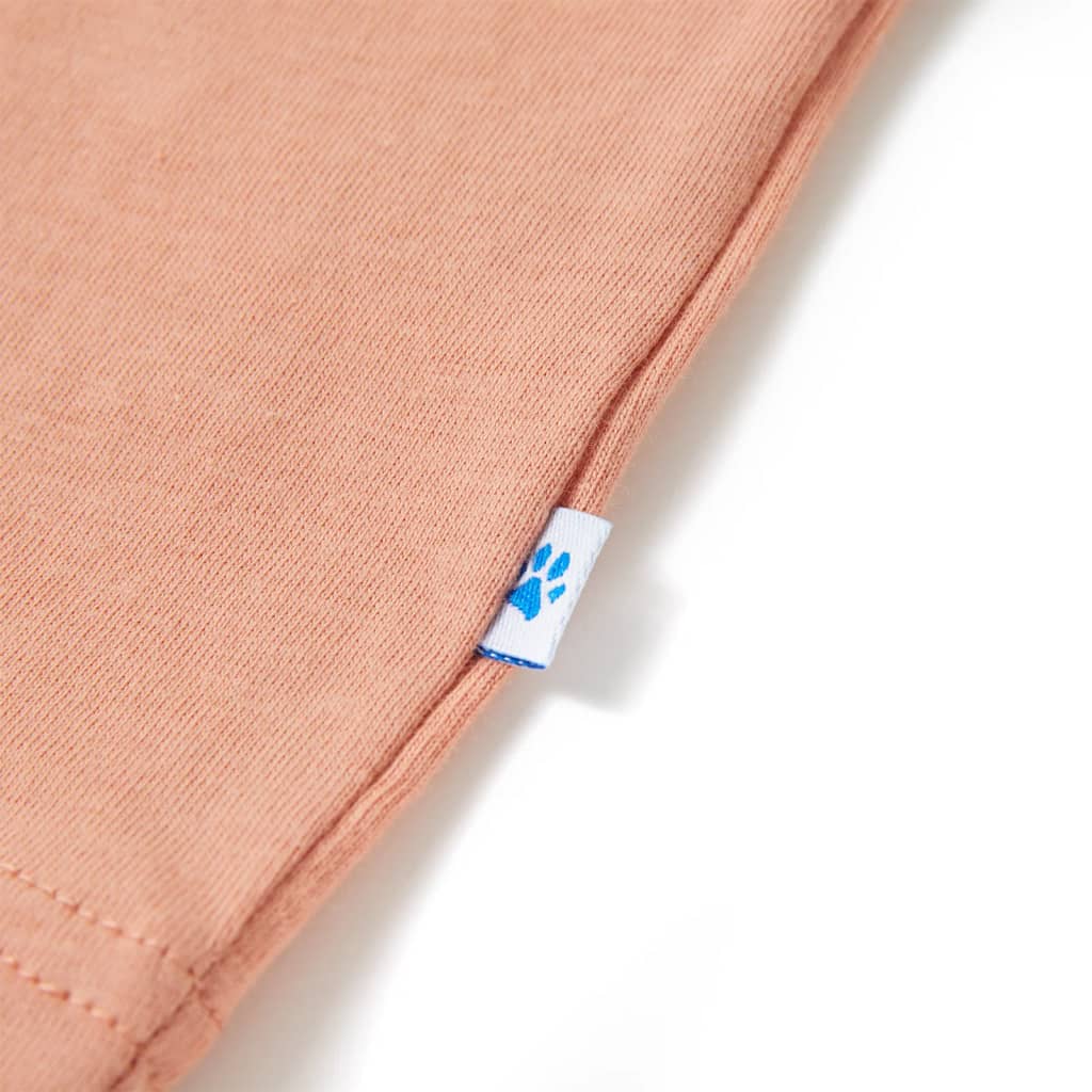 T-shirt de manga cava criança azul-mesclado 140