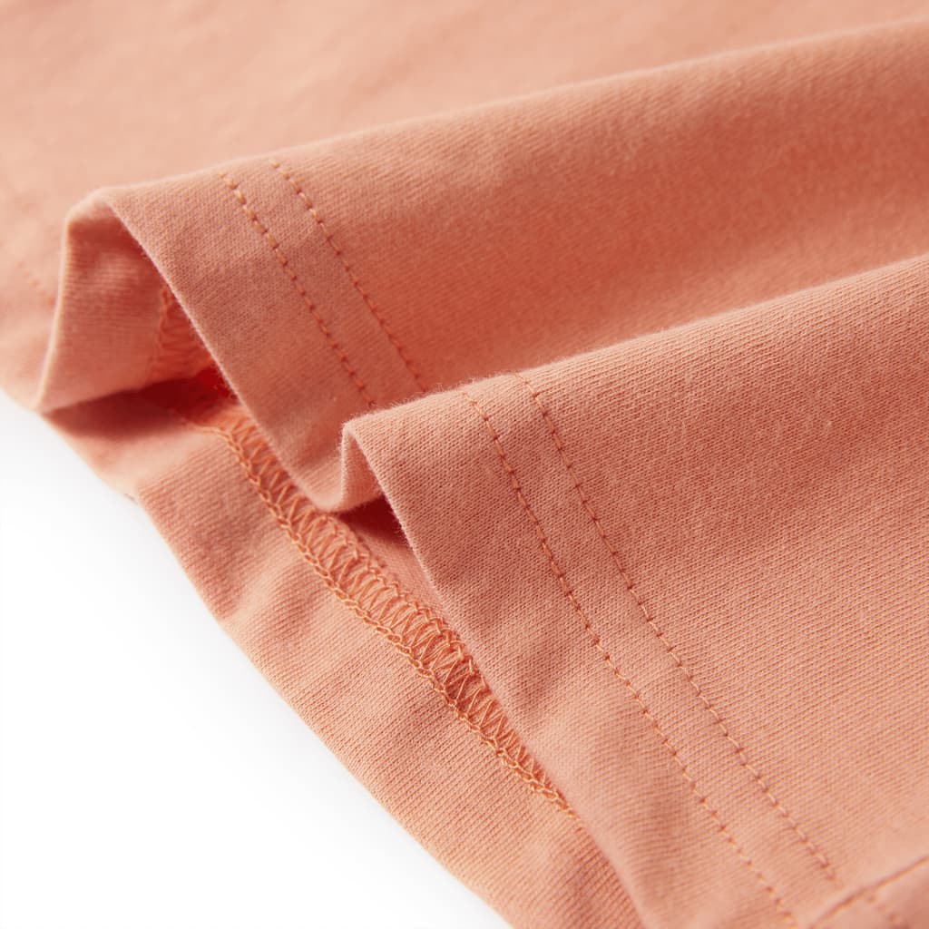 T-shirt de manga cava criança azul-mesclado 140