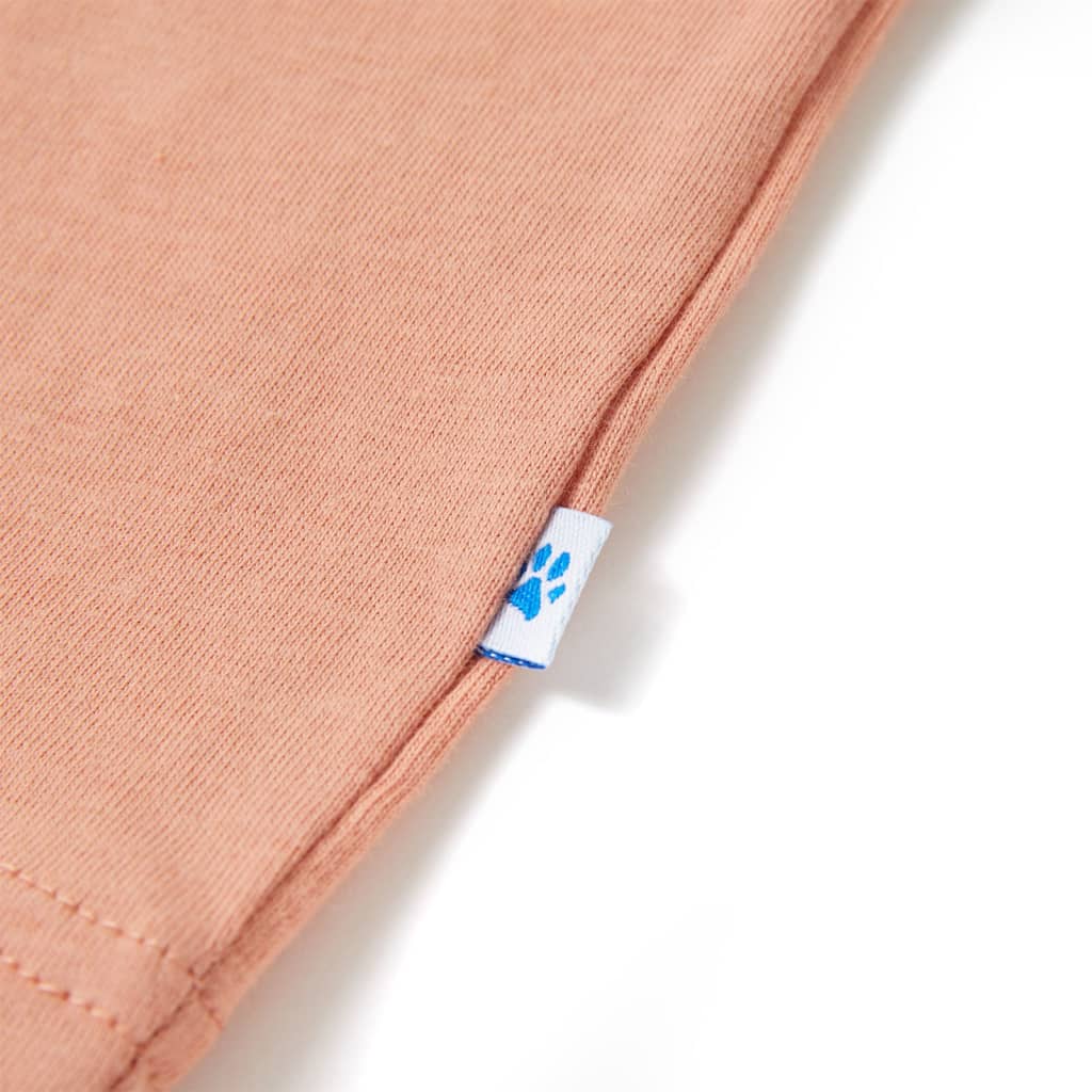 T-shirt de manga cava criança azul-mesclado 140