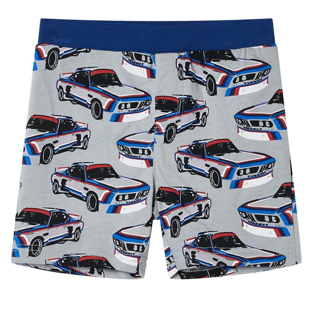 Pijama de manga curta para criança cinzento 140