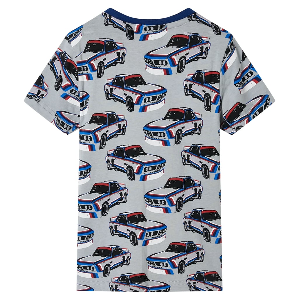 Pijama de manga curta para criança cinzento 140