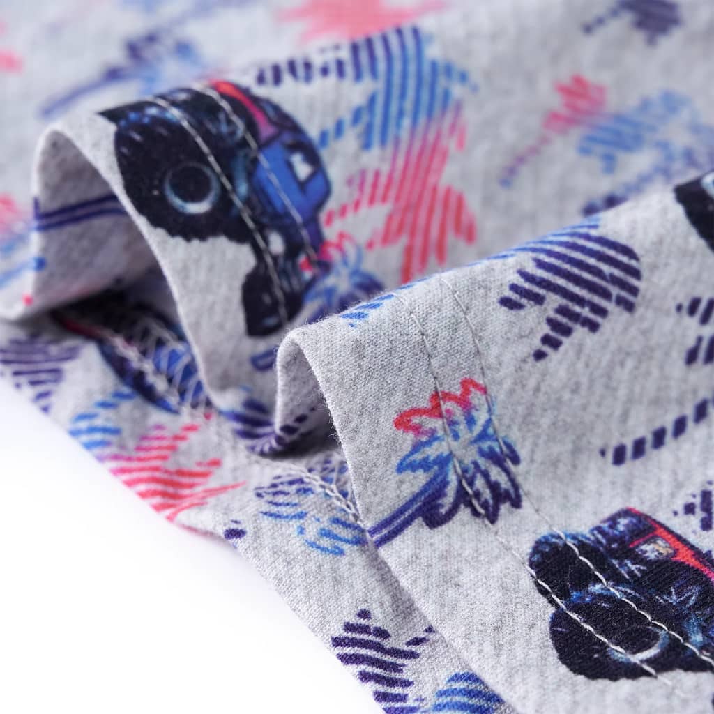 T-shirt infantil azul-escuro mesclado 140