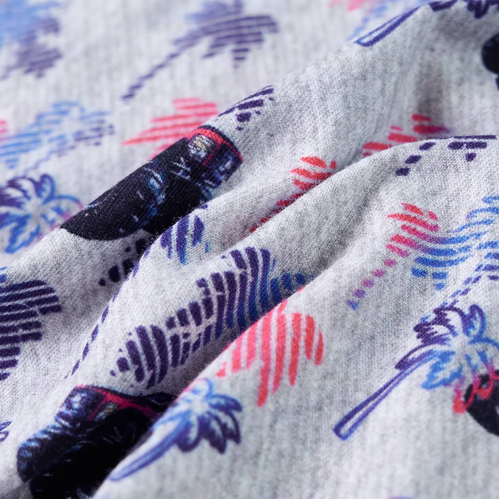 T-shirt infantil azul-escuro mesclado 140