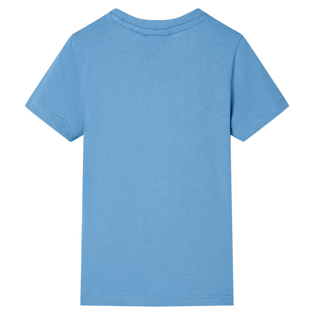 T-shirt de criança azul médio 128